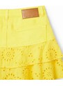 Παιδική φούστα Desigual χρώμα: κίτρινο