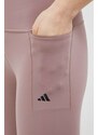 Κολάν προπόνησης adidas Performance Optime Lux χρώμα: ροζ