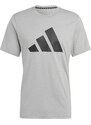ADIDAS PERFORMANCE Λειτουργικό μπλουζάκι 'Train Essentials Feelready' γκρι / μαύρο