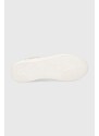 Δερμάτινα αθλητικά παπούτσια Tommy Hilfiger LUX METALLIC CUPSOLE SNEAKER χρώμα: άσπρο, FW0FW07030 F3FW0FW07030