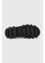 Δερμάτινα μοκασίνια Tommy Jeans CHUNKY LOAFER LTHER χρώμα: μαύρο, EN0EN02177