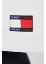 Μπλούζα Tommy Hilfiger χρώμα: μπεζ, με κουκούλα