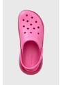 Παντόφλες Crocs Classic Mega Crush Clog χρώμα: ροζ, 27988 IC0434 207988