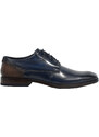 Ανδρικά παπούτσια BUGATTI 311-AEM01-1000 4100 DARK BLUE μπλε δέρμα