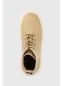 Πάνινα παπούτσια Tommy Jeans LACE UP FESTIV BOOTS χρώμα: μπεζ, EN0EN02133