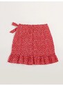 OEM Χαριτωμένη κόκκινη φλοράλ κρουαζέ φούστα red