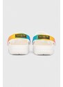 Παιδικές παντόφλες Crocs CLASSIC RAINBOW HIGH χρώμα: άσπρο