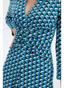 DIANE VON FURSTENBERG Φορεμα Dvf Jerry Dress DVFDL1R029FGSGT february geo sm goddess turq