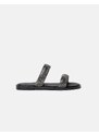INSHOES DESIGN Σανδάλια Ελληνικής κατασκευής με λουράκια από strass Μαύρο