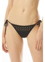 MICHAEL KORS Bikini Bottom Glam Deco String Bikini Bottom MM1M121 001 black
