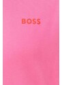 Μπλούζα BOSS χρώμα: ροζ, με κουκούλα