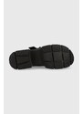 Παντόφλες σουέτ UGG Ashton Slide γυναικείες, χρώμα: μαύρο, 1136765