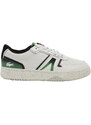 Ανδρικά sneakers Lacoste L001 123 8 SMA WHT/GRN LEATHER 745SMA0127082 λευκό δέρμα