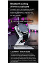 Smartwatch Microwear DT70 Pro Ελληνικό μενού - Brown Leather