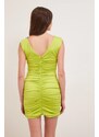 ENZZO Mini φόρεμα με σούρες Lime