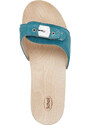 Scholl Iconic Pescura Heel Matt Denim Γυναικεία Ανατομικά Σανδάλια Μπλε (F306601017)
