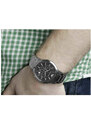 Emporio Armani AR2460 Ρολόι Χρονογράφος με Μεταλλικό Μπρασελέ σε Ασημί χρώμα