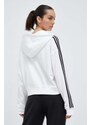 Βαμβακερή μπλούζα adidas NHL Pittsburgh Penguins 0 γυναικεία, χρώμα: άσπρο, με κουκούλα H-MVPSP15WBP-QL IK8387