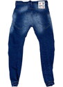 Ανδρικό Παντελόνι jean με Λαστιχο Damaged Jeans WR23B MΠΛE