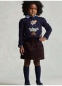 Παιδικό πουλόβερ από μείγμα μαλλιού Polo Ralph Lauren χρώμα: ναυτικό μπλε