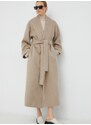 Μάλλινο παλτό By Malene Birger Trullem χρώμα: μπεζ