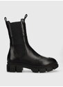 Δερμάτινες μπότες τσέλσι Karl Lagerfeld Aria γυναικείες, χρώμα: μαύρο F30