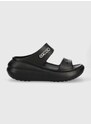Παντόφλες Crocs Classic Crush Sandal Classic Crush Sandal χρώμα: μαύρο, 2767 IC0434 207670