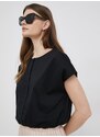 Μπλουζάκι DKNY χρώμα: μαύρο