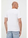 Βαμβακερό μπλουζάκι Gant χρώμα: άσπρο