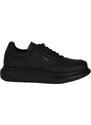 Knack Ανδρικά μαύρα Sneakers δερματίνη ανάγλυφο σχέδιο 0422020BT