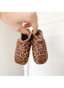 Baby Dutch Βρεφικά Παπούτσια Αγκαλιάς Nature Leopard