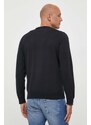 Βαμβακερό πουλόβερ Gant χρώμα: μαύρο