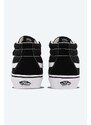 Πάνινα παπούτσια Vans SK8-Mid Reissue χρώμα: μαύρο