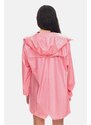 Μπουφάν Rains Essential Jacket χρώμα ροζ oversize