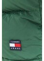 Αμάνικο από πούπουλα Tommy Jeans ανδρικά, χρώμα: πράσινο
