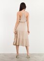 FREE WEAR Φόρεμα Γυναικείο Μονόχρωμο - Μπεζ - 002005