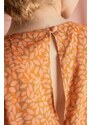 MADAME SHOU SHOU Φορεμα Doto orange floral