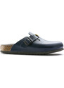 Birkenstock Boston ESD Natural Leather Narrow Fit Blue Γυναίκες - Σανδάλια Birkenstock - Μπλε - 61388-3.5