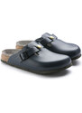 Birkenstock Boston ESD Natural Leather Narrow Fit Blue Γυναίκες - Σανδάλια Birkenstock - Μπλε - 61388-3.5