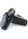 Birkenstock Boston ESD Natural Leather Narrow Fit Blue Γυναίκες - Σανδάλια Birkenstock - Μπλε - 61388-3.5