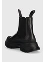 Δερμάτινες μπότες τσέλσι Karl Lagerfeld LUNA γυναικείες, χρώμα: μαύρο, KL42944F F3KL42944F