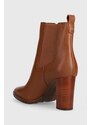 Δερμάτινες μπότες τσέλσι Lauren Ralph Lauren Mylah γυναικείες, χρώμα: καφέ, 802912285002 F3802912285002