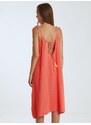 Celestino Φόρεμα με ανάγλυφο ύφασμα κοραλι για Γυναίκα