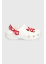 Παιδικές παντόφλες Crocs CLASSIC DISNEY MINNIE MOUSE χρώμα: άσπρο