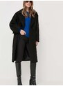 Παλτό Silvian Heach χρώμα: μαύρο