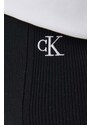 Φούστα Calvin Klein Jeans χρώμα: μαύρο