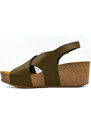 Γυναικεία ανατομική πλατφόρμα Emanuele 0723 λαδί