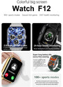 Smartwatch Microwear F12 Ελληνικό μενού- Black Steel