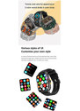 Smartwatch Microwear F12 - Black Silicone