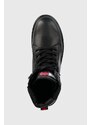 Μποτάκια εργασίας Tommy Jeans TJW LACE UP BOOT χρώμα: μαύρο, EN0EN02314 F3EN0EN02314